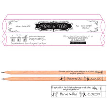 Özel tasarım kutu ve kalemler-1000 adet - Yeşeren Kalem